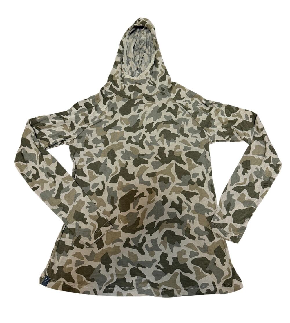 Free Fly Long Sleeve Bamboo Fiber Sun Hoodie - Camo - Size Small